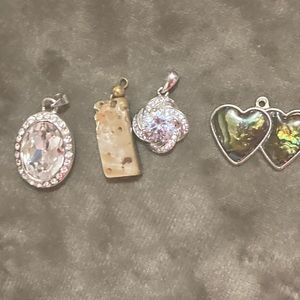4 charms One 925 Silver